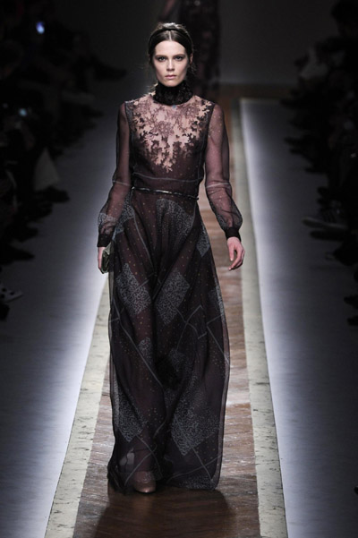 Valentino fashion collection show during Paris Fashion Week