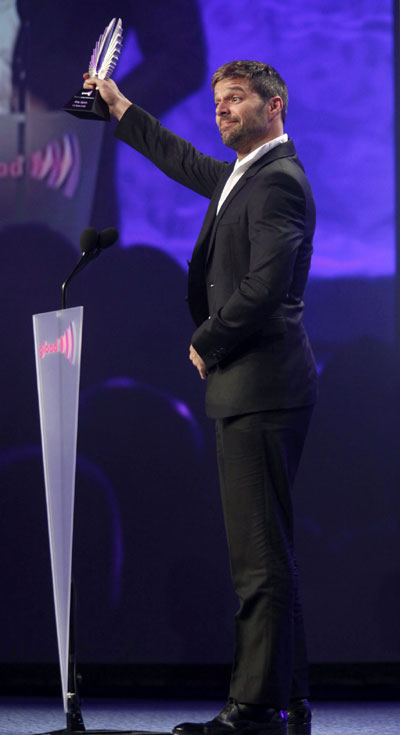 Ricky Martin attends the GLAAD Media Awards in Times Square