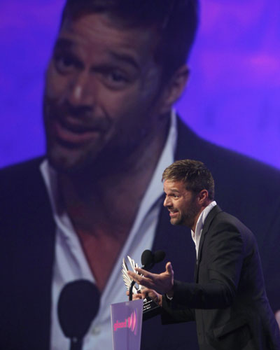 Ricky Martin attends the GLAAD Media Awards in Times Square