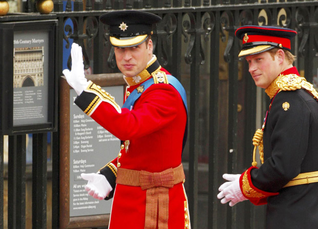 Britain's Prince William arrives for royal wedding