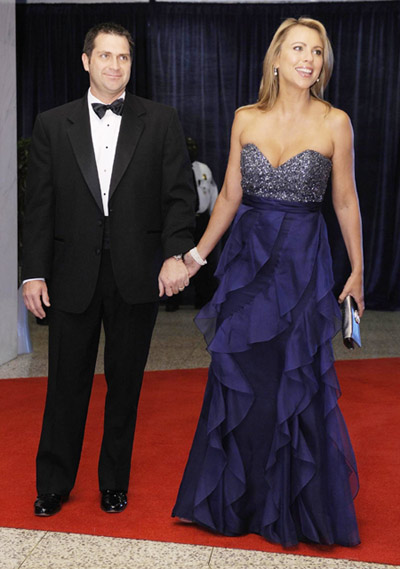 Celebrities in blue