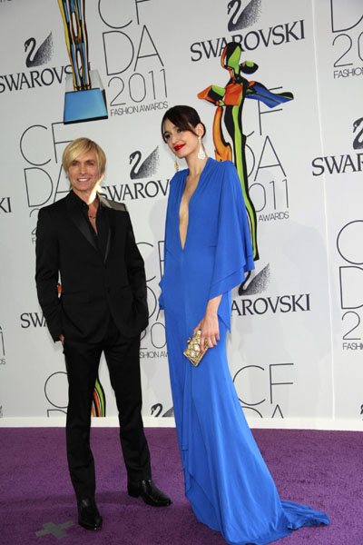 Celebrities in blue