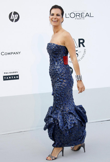 Celebrities in blue