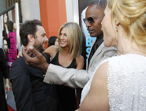 Aniston attends premiere of 'Horrible Bosses'in Hollywood