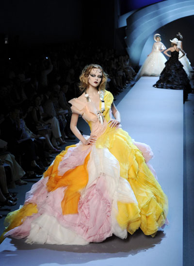 French Fashion Designers Haute Couture on French House Dior During Haute Couture Fall Winter 2011 2012 Fashion