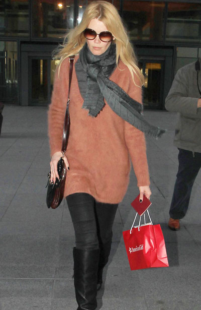 Claudia Schiffer is proud of collection