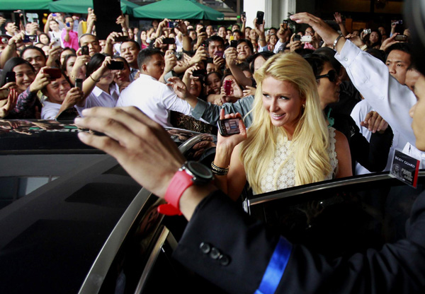 Paris Hilton visits Manila|Celebrities|chinadaily.