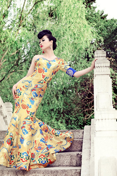 Sister Lotus in an imperial dress