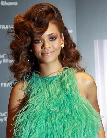 Rihanna promotes her fragrance 'Reb'l fleur' in London