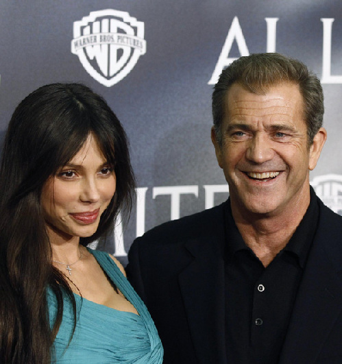 Mel Gibson, Oksana Grigorieva settle child custody