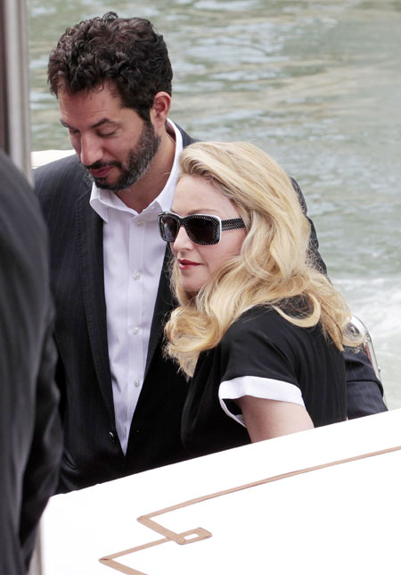 Director Madonna arrives on the 'W.E' red carpet in Venice