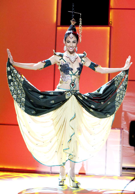 Miss Universe contestants in national costumes