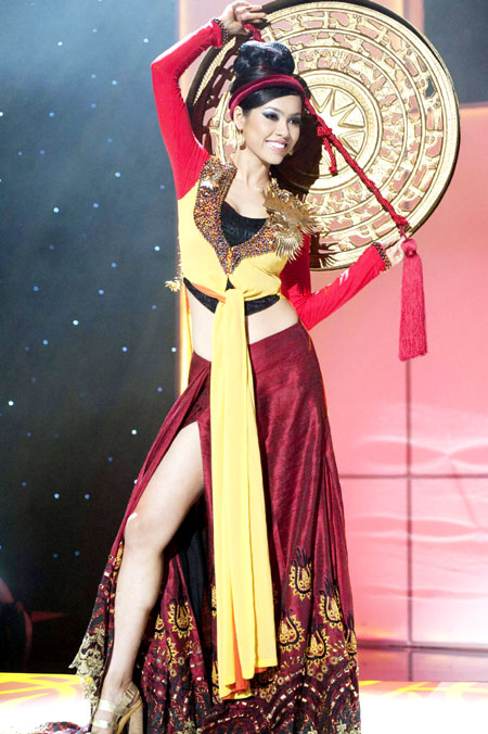 Miss Universe contestants in national costumes