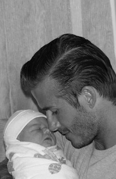 David Beckham going grey after Harper