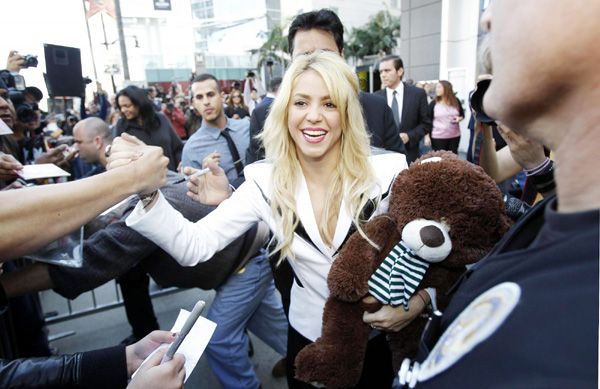 Shakira inducted into Hollywood Walk of Fame
