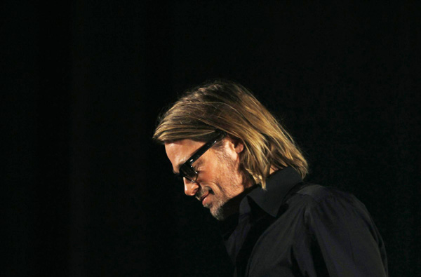 Brad Pitt promotes 'Moneyball' in Seoul