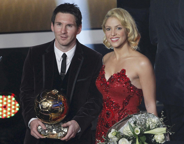 Shakira attends FIFA Ballon d'Or 2011