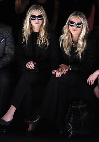 Olsen sisters at NYFW 2012