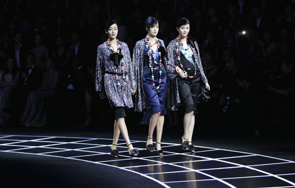 Giorgio Armani holds fashion show in Beijing