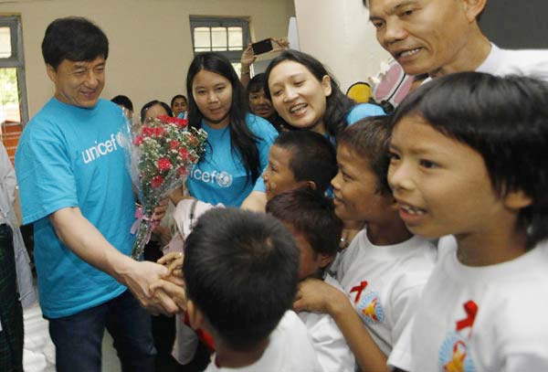 Jackie Chan helps combat child trafficking