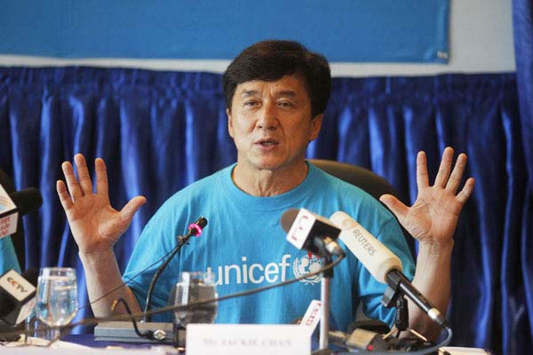 Jackie Chan helps combat child trafficking