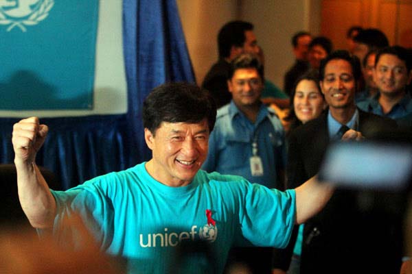 Jackie Chan helps combat child trafficking