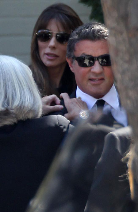 Sylvester Stallone Leads Mourners At Sages Funeral Celebrities