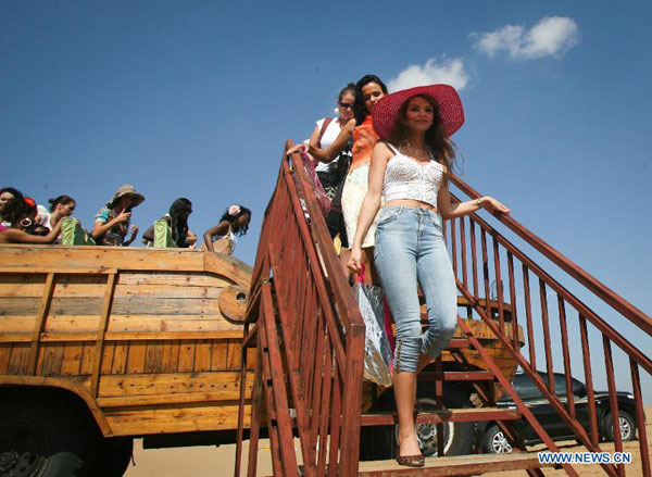 Beauties compete during Miss World 2012 in Inner Mongolia