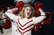 Madonna performs MDNA world tour