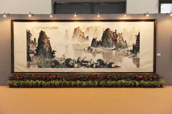 Painting and calligraph show at Beijing Sparkle Roll Luxury Brands Culture Expo 2012 Fall