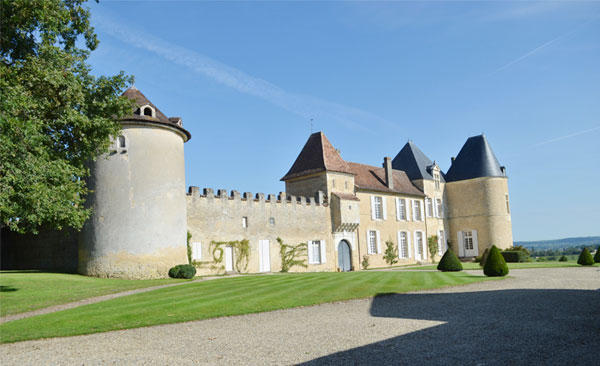 Chateau scenery in France