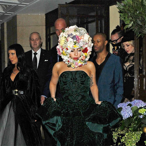 Lady Gaga opens Philip Treacy's LFW show