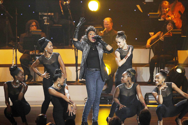 Celebrities perform at Whitney Houston tribute