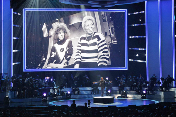 Celebrities perform at Whitney Houston tribute