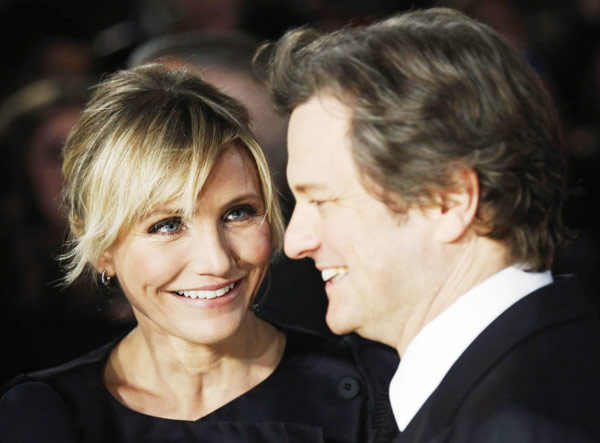 Cameron Diaz, Colin Firth attend 'Gambit' premiere