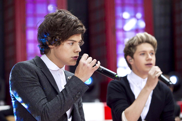 'One Direction' performs on NBC's Today show