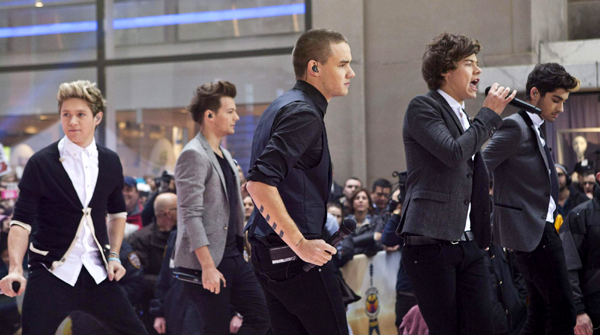 'One Direction' performs on NBC's Today show