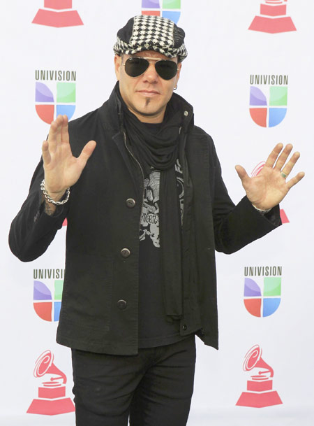 Singers arrive at Latin Grammy Awards