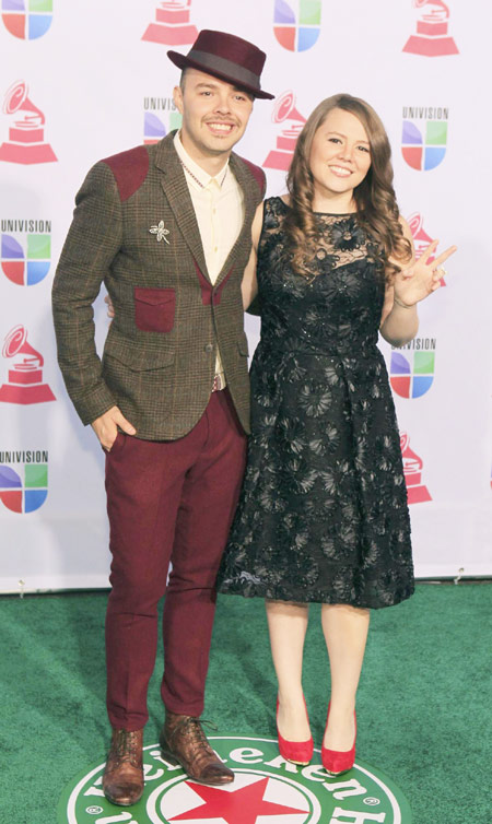 Singers arrive at Latin Grammy Awards