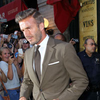 David Beckham celebrates LA Galaxy win with family