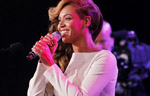 Beyonce performs during half-time show of NFL Super Bowl