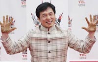 Jackie Chan leaves imprints in Hollywood for the second time