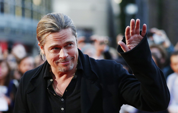 Brad Pitt promotes 'World War Z' in Sydney