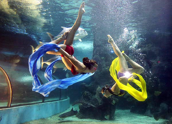 Fashion show goes underwater[1]|chinadaily.com.cn