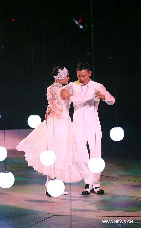 Highlights of pop star Andy Lau's concert tour in Nanjing