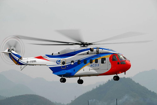 Chinese-made good-sized copter debuts successfully