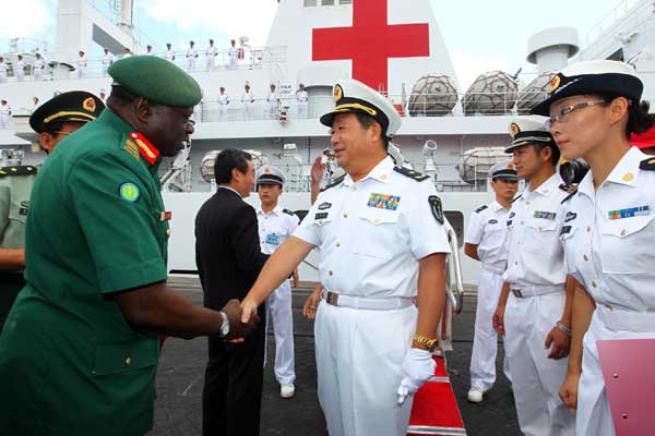 China's <EM>Peace Ark</EM> arrives in Tanzania