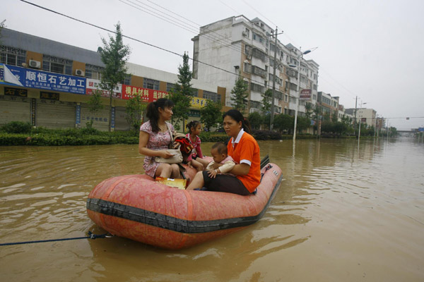 430,000 affected by heavy rains in C China