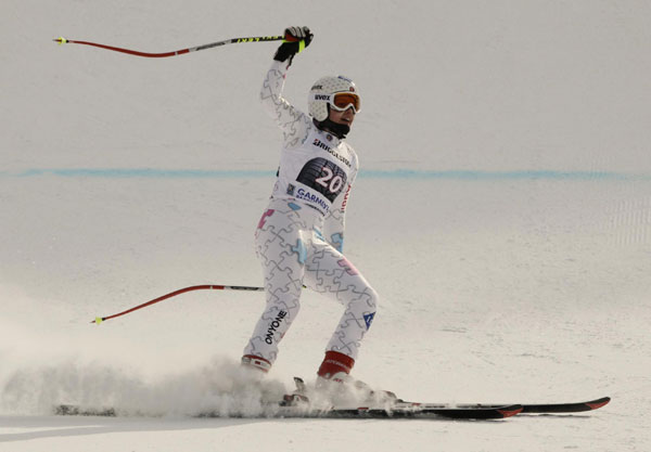 alpine skiing,sportsmanship photos: alpine skiing world cup