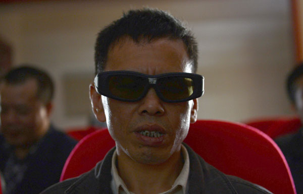 Cinema allows blind people to enjoy films